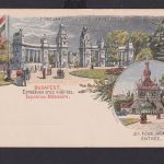 Ungarn Litho Ganzsache 2 Kreuzer Budapest Bauwerk Park Entree Eingang