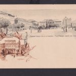 Ungarn Litho Ganzsache 2 Kreuzer Place Platz Francois Joseph Akademie