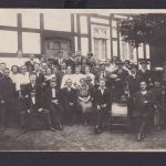 Privat Foto Ansichtskarte Sachsenhausen Waldeck Hessen Gruppenfoto mit Musikern