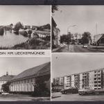 Ansichtskarte Eggesin Kr. Uckermünde Mecklenburg Vorpommern Gaststätte Hotel