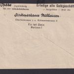 Mühlhausen Elsaß Deutsches Reich Drittes Reich Brief Kunst Kultur SST Deutsche