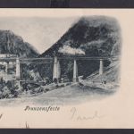 Ansichtskarte Franzenfeste Südtirol Italien Eisenbahn Brücke n. Weisser Hirsch