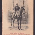 Ansichtskarte König Albert von Sachsen Geburtstag Regierungsjubiläum 1898