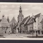Ansichtskarte Eisleben Lutherstadt Sachsen Anhalt Markt Rathaus St. Andreas