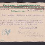 Deutsches Reich Brief MEF 15 Pfg. Germania Paar Sulzbach Reklame Karte Buch nach