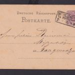 Deutsches Reich Ganzsache 5 Pfg Adler Krone R3 Mühlhausen Thüringen