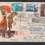 Briefmarken UDSSR R Brief auf schön gestalteten Trachten Umschlag 1957