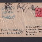 Schiffspost Kanada S.S. Princess Helene nach Worcester Massachusetts USA 1934