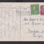 Schiffspost Deutsches reich Schnelldampfer Vaterland n Douglaston Long Island USA