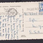 Schiffspost Großbritannien Paquebot Plymouth nach New York USA Ansichtskarte