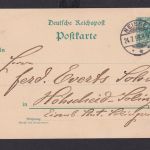 Briefmarken Neisse Deutsches Reich K2 auf Ganzsache 5 Pfg. n Höhscheid Solingen