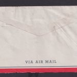 Flugpost airmail Calcutta Indien n. Eching am Ammersee R-Zettel Aus dem Ausland