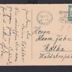 Leipzig Sachsen Deutsches Reich Drittes Reich Karte Flugpost SST Benutzt die