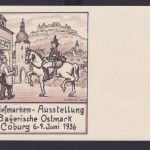 AFS Absenderfreistempel WST 003 Reichsmark Coburg Bayern Deutsches Reich Drittes
