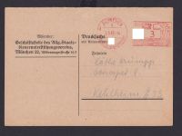 AFS Absenderfreistempel München Bayern Deutsches Reich Drittes Reich Karte SST