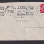 München Bayern Deutsches Reich Drittes Reich Brief Postsache SST In Brief