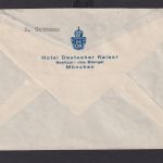 München Bayern Deutsches Reich Drittes Reich Brief Postsache SST In Brief