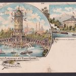 Ansichtskarte Berlin Gewerbeausstellung Berlin 1896 Haupt Restaurant Wasserthurm