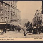 Ansichtskarte Sheffield England Castle Street Pferdefuhrwerk
