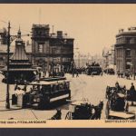 Ansichtskarte Sheffield Fitzalan Square Strassenbahn Pferdefuhrwerk