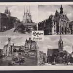 Ansichtskarte Erfurt Thüringen Marktplatz Kirchen Kunstanstalt Traub & Fischer