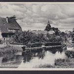 Ansichtskarte Alt Ruppin Brandenburg Märkischer Kurort Rhin Fluss Schloßbrücke