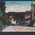 Ansichtskarte Saarbrücken Saarland Talstrasse Winterberg Denkmal Feldpost n.