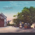 Ansichtskarte Pirmasens Rheinland Pfalz Landauer Tor Strassenbahn Künstler