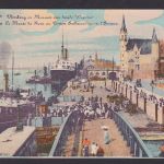 Ansichtskarte Antwerpen Belgien Künstlerkarte Hafen Meer Schiffe Kai