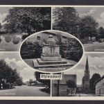 Ansichtskarte Ohlendorf Niedersachsen Kriegerdenkmal u. andere Ansichten n.