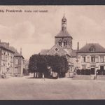 Ansichtskarte Bethenville Frankreich Kirche und Lazarett Feldpostkarte ab der