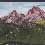 Berggesichter Ansichtskarte Berchtesgaden Bayern Sage König Watzmann