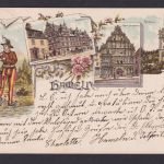 Ansichtskarte Hameln Niedersachsen Hochzeitshaus Rattenfänger n. Gelsenkirchen