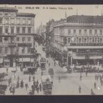 Ansichtskarte Berlin Unter den Linden Viktoria Cafe Pferdefuhrwerke Oldtimer