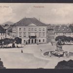 Ansichtskarte Landau Rheinland Pfalz Paradeplatz Denkmal Feldpost n.Braunschweig