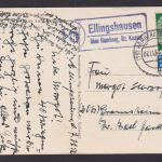 Ansichtskarte Ellingshausen Hessen Kr. Homberg Gast u. Logierhaus Zum Pommer