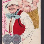 Ansichtskarte Ausstellung der Lösnitz Ortschaften Scherzkarte Humor Mann m. 5