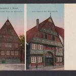 Ansichtskarte Wiedenbrück Westfalen Künstlerkarte Westfälisches Haus a.