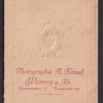 Ansichtskarte 3 Porträtfotos von Fotograf A. Knauf Worms am Rhein
