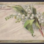 Ansichtskarte Künstlerkarte Maiblumen Duftkarte n. Pohnsdorf Schleswig Holstein