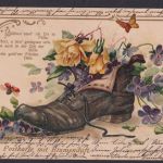 Ansichtskarte Duftkarte Künstlerkarte Blumenbuquett m. Blumenduft ab Magdeburg