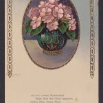 Jugendstil Ansichtskarte Künstlerkarte Schmuckkarte Goldauflage Spruch Feldpost