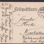 Feldpostkarte ab Neisse Schlesien Deutsche Ostgebiete Polen n. Wiesbaden Hessen