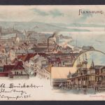 Ansichtskarte Flensburg Schleswig Holstein Künstlerkarte Verlag Kunstanstalt J.