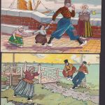 Ansichtskarte Sammlung 2 Scherzkarten Humor Floating Capital A Step Father