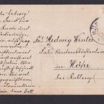 Ansichtskarte Jugendstil Künstlerkarte Neujahrsgruß 1909