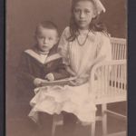 Original Fotoplatte Porträt Kinder Foto Chr.Pundsark Bremen Norderney Atelier f.
