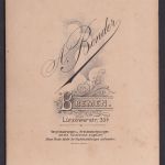 Original Fotoplatte Porträt Junge Dame Foto A. Bender Bremen