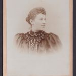 Original Fotoplatte Porträt Junge Dame Foto A. Bender Bremen