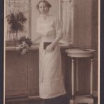 Original Fotoplatte Porträt Junge Dame Foto Atelier Strauß GmbH Leipzig